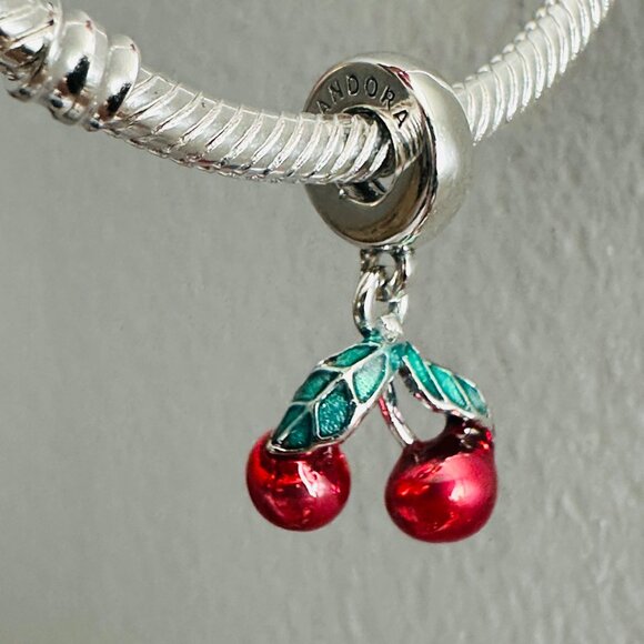 Pandora Jewelry - Brand new authentic pandora cherry charm / pandora bracelet / pandora charms